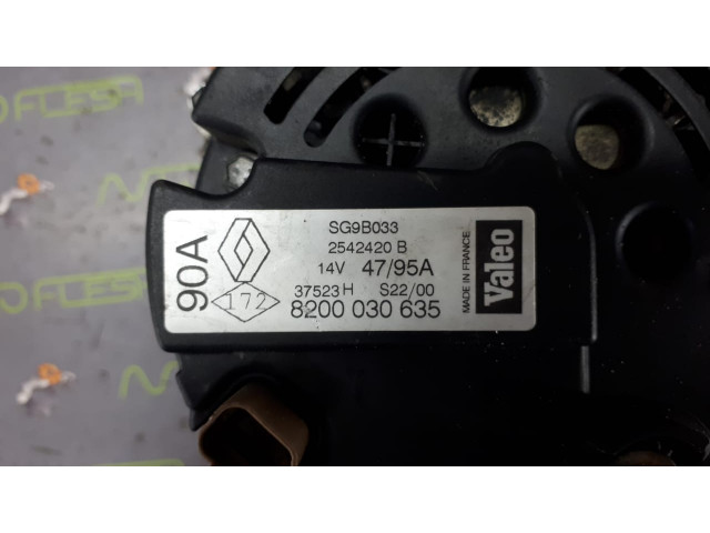 Б/у генератор 8200030635/ SG9B033, 90A/ 14V для Dacia/ Renault Б/у генератор 8200030635/ SG9B033, 90A/ 14V для Dacia/ Renault
