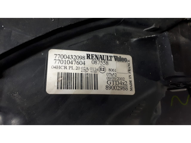 Б/у фара передняя/ фары 7700432097, 7700432098 для Renault Scenic I Б/у фара передняя/ фары 7700432097, 7700432098 для Renault Scenic I