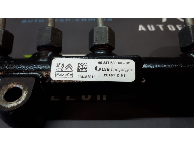 Б/у топливная рейка 9684753080, 1.6 eHDi, EURO 5 для Citroen/ Peugeot Б/у топливная рейка 9684753080, 1.6 eHDi, EURO 5 для Citroen/ Peugeot