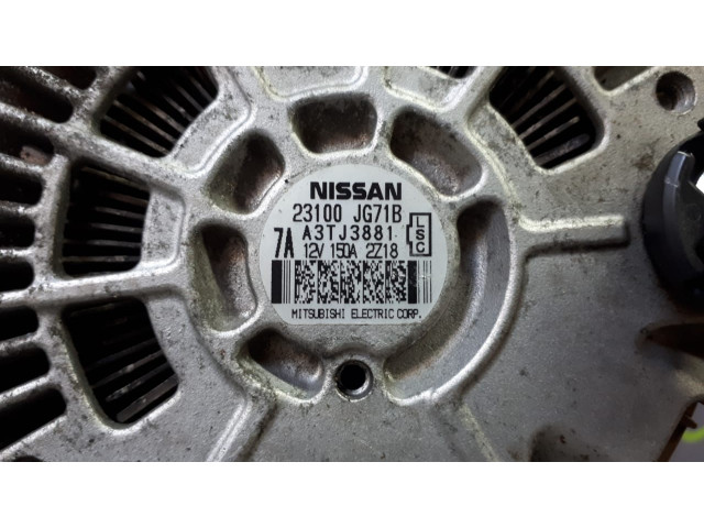 Б/у генератор A3TJ3881/ 23100JG71B, Mitsubishi для Nissan Qashqai +2, X-Trail/ Renault Koleos I Б/у генератор A3TJ3881/ 23100JG71B, Mitsubishi для Nissan Qashqai +2, X-Trail/ Renault Koleos I