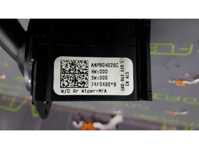 Б/у подрулевой переключатель 1K0953519J, 1K0953513G для Audi/ Seat/ Skoda/ Volkswagen Б/у подрулевой переключатель 1K0953519J, 1K0953513G для Audi/ Seat/ Skoda/ Volkswagen