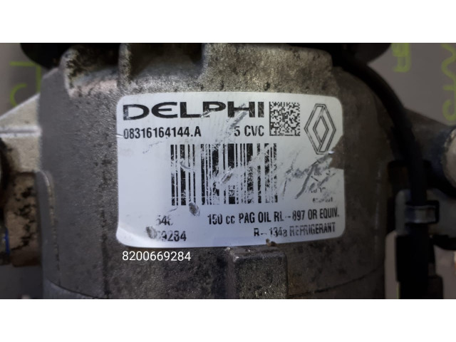 Б/у компрессор кондиционера 8200669284 Delphi для Nissan/ Renault Б/у компрессор кондиционера 8200669284 Delphi для Nissan/ Renault