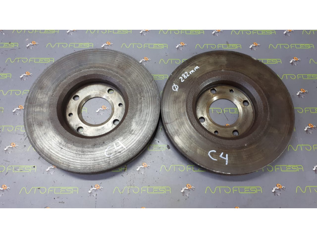 Б/у диск тормозной передний/ диски тормозные 1606401480, 283 mm для Citroen/ Peugeot Б/у диск тормозной передний/ диски тормозные 1606401480, 283 mm для Citroen/ Peugeot