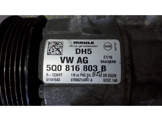 Б/у компрессор кондиционера 5Q0816803B для Audi/ Seat/ Skoda/ Volkswagen Б/у компрессор кондиционера 5Q0816803B для Audi/ Seat/ Skoda/ Volkswagen