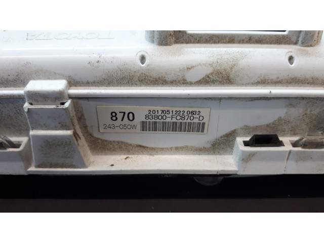Б/у панель приборов/ щиток приборов 83800-FC870-D для Toyota Hilux VIII Б/у панель приборов/ щиток приборов 83800-FC870-D для Toyota Hilux VIII
