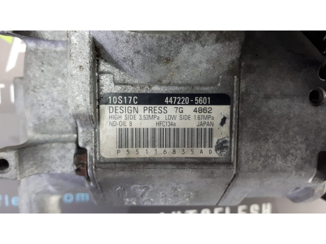 Б/у компрессор кондиционера 447220-5601, 3.0 CRD для Chrysler 300 C/ Jeep Commander, Grand Cherokee III Б/у компрессор кондиционера 447220-5601, 3.0 CRD для Chrysler 300 C/ Jeep Commander, Grand Cherokee III