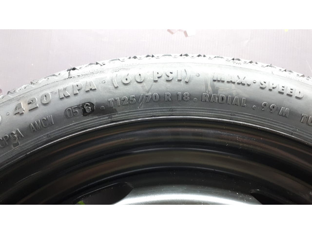 Б/у запаска/ докатка 1K0601027AP, 3.5Jx18H2, ET25.5, 5x112/ Continental T125/70, R18, 99M для Audi/Seat/ Skoda/ Volkswagen Б/у запаска/ докатка 1K0601027AP, 3.5Jx18H2, ET25.5, 5x112/ Continental T125/70, R18, 99M для Audi/Seat/ Skoda/ Volkswagen