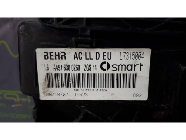 Б/у корпус печки A4518301960/ A4518300260 для Smart Fortwo 451 Б/у корпус печки A4518301960/ A4518300260 для Smart Fortwo 451