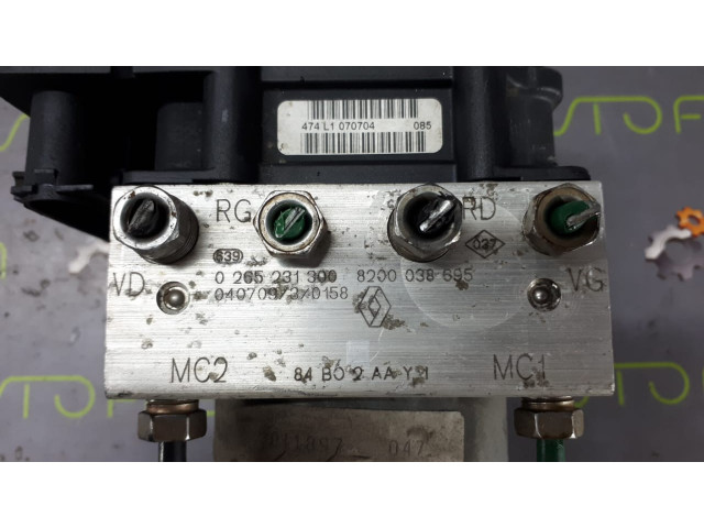 Б/у блок ABS 8200038695/ 0265231300, 0265800300 для Renault Megane II/ Scenic II Б/у блок ABS 8200038695/ 0265231300, 0265800300 для Renault Megane II/ Scenic II